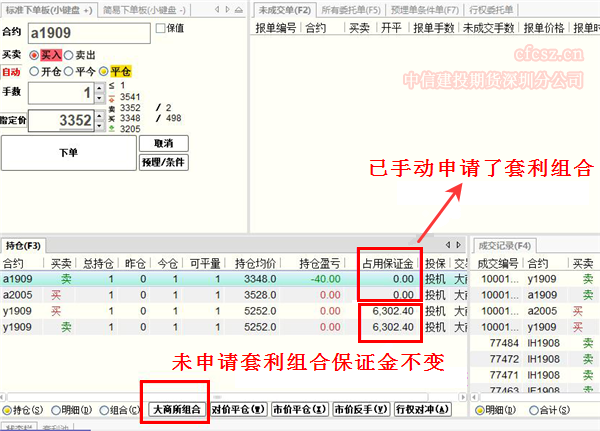 快期V2申请大商所套利组合保证金